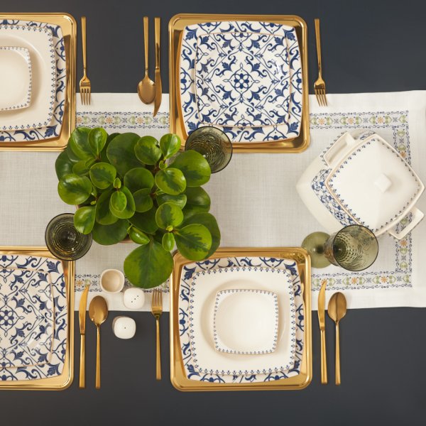 Karaca Massimo Cream 60 Parça 12 Kişilik Porselen Yemek Takımı