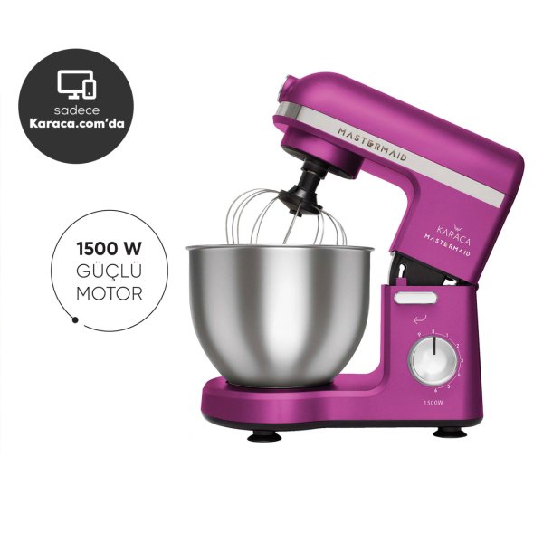 Karaca Mastermaid Chef Stand Mikser Fushia Love 1500W 5 Lt