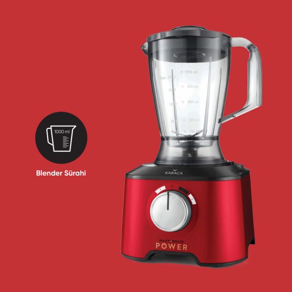 Karaca Mastermaid Power Multifunctional 10 in 1 Imperial Red Gıda Hazırlama Seti 2000w