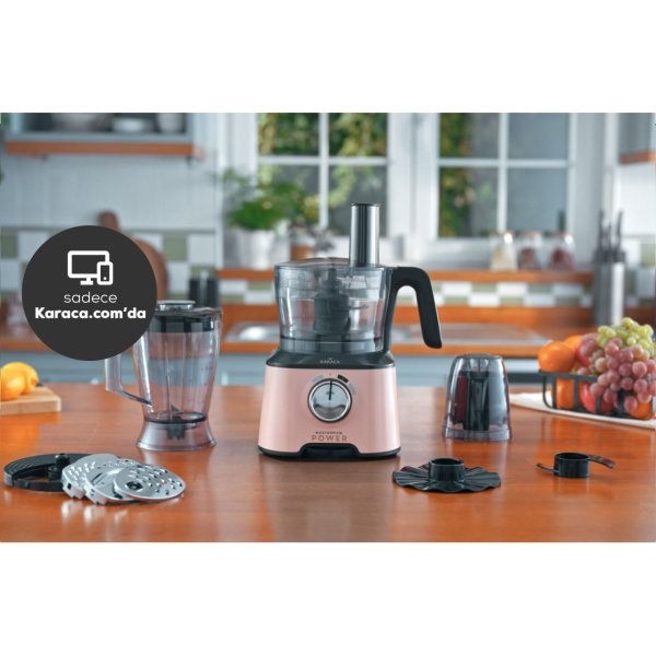 Karaca Mastermaid Power Multifunctional 10 in 1 Pearly Pink Hazırlama Seti 2000w