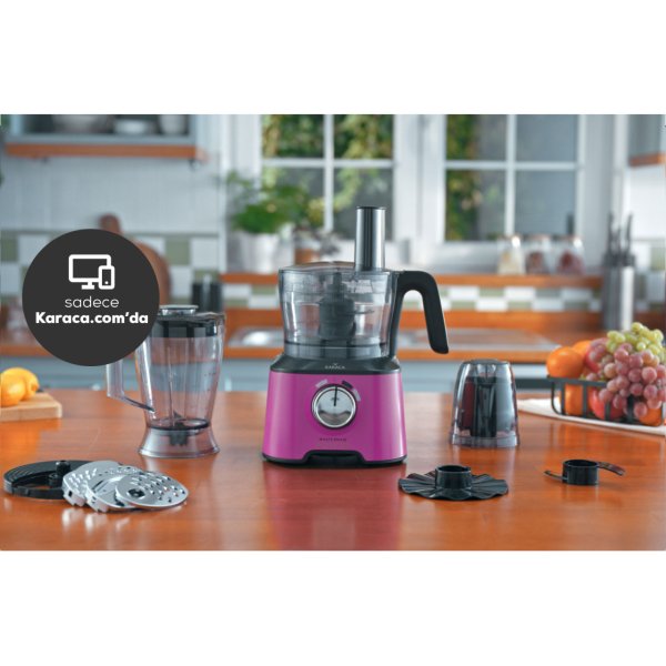 Karaca Mastermaid Power Multifunctional 10 İn 1 Fushia Love Gıda Hazırlama Seti 2000w