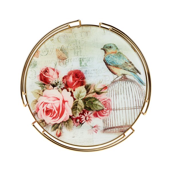 Karaca Birds Yuvarlak Tepsi 35cm