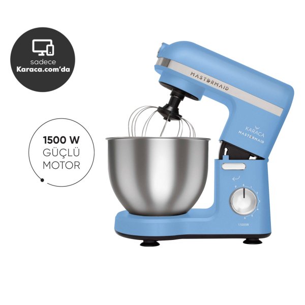 Karaca Mastermaid Chef Stand Mikser Royal Blue 1500W 5 Lt
