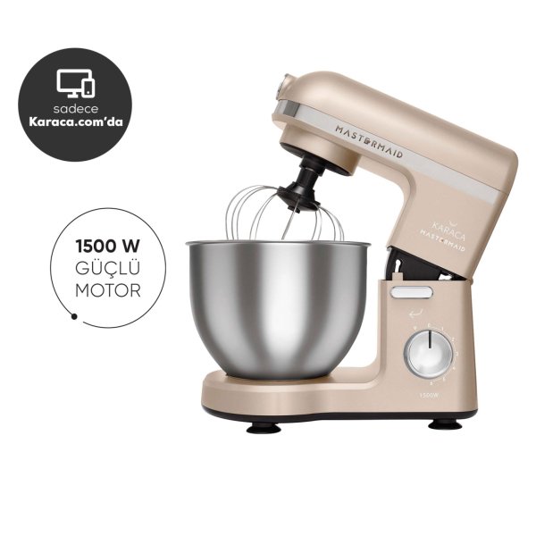 Karaca Mastermaid Chef Stand Mikser Iconic Beige 1500W 5 Lt