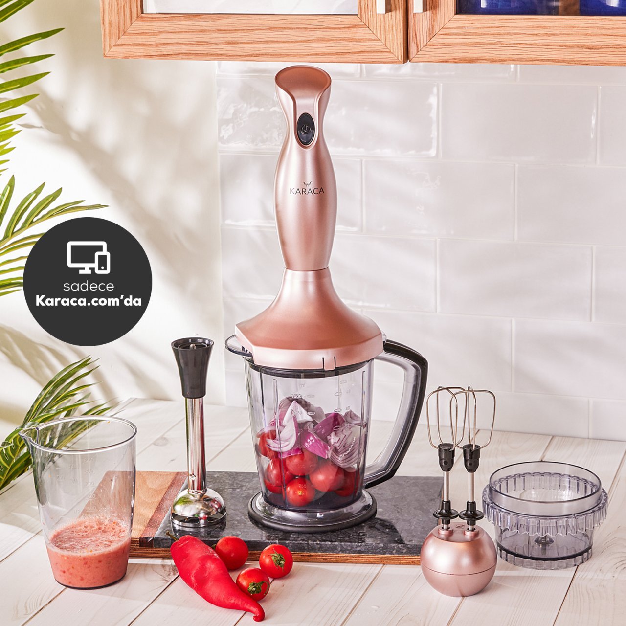 Karaca Maximix Blender Set Rosegold