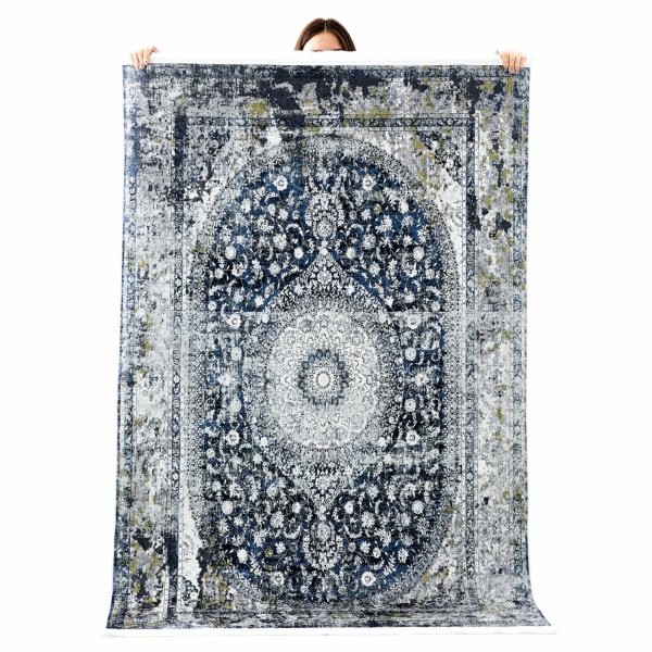 Kaşmir Halı Dekoratif Art Retro Madalyon 200X300 cm