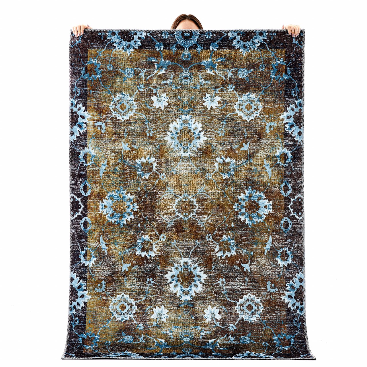 Kaşmir Halı Dekoratif Art Retro Sümela 80x300 cm