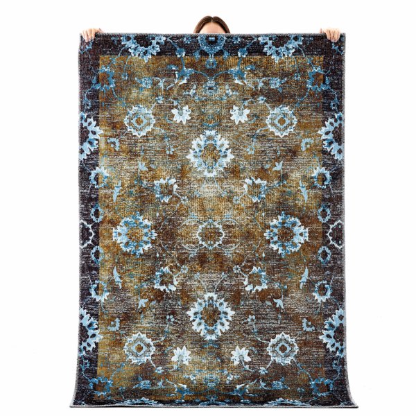 Kaşmir Halı Dekoratif Art Retro Sümela 80x300 cm