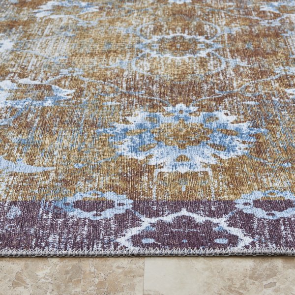 Kaşmir Halı Dekoratif Art Retro Sümela 80x300 cm