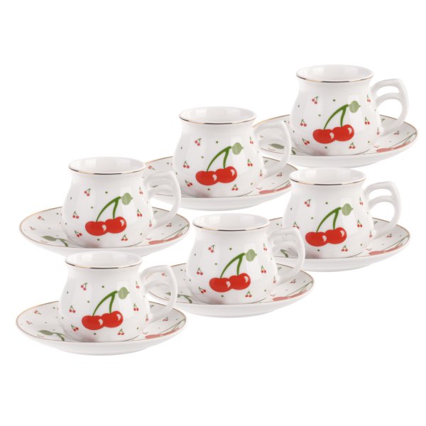 Emsan Küpeli 6 Kişilik Kahve Fincanı Takımı 80 ml