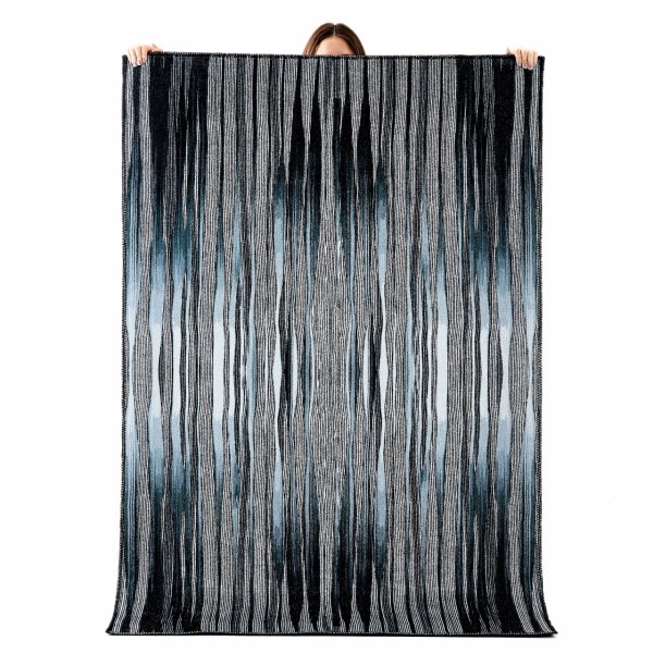 Kaşmir Halı Dekoratif Art Trend Black Line 120x180 cm
