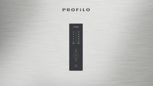 Profilo BD2056IFAN Kolay temizlenebilir Inox Donduruculu Buzdolabı