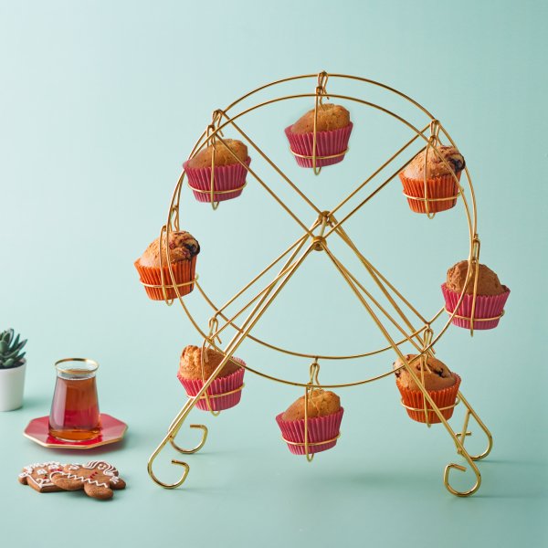 Emsan Line Cupcake Standı Gold
