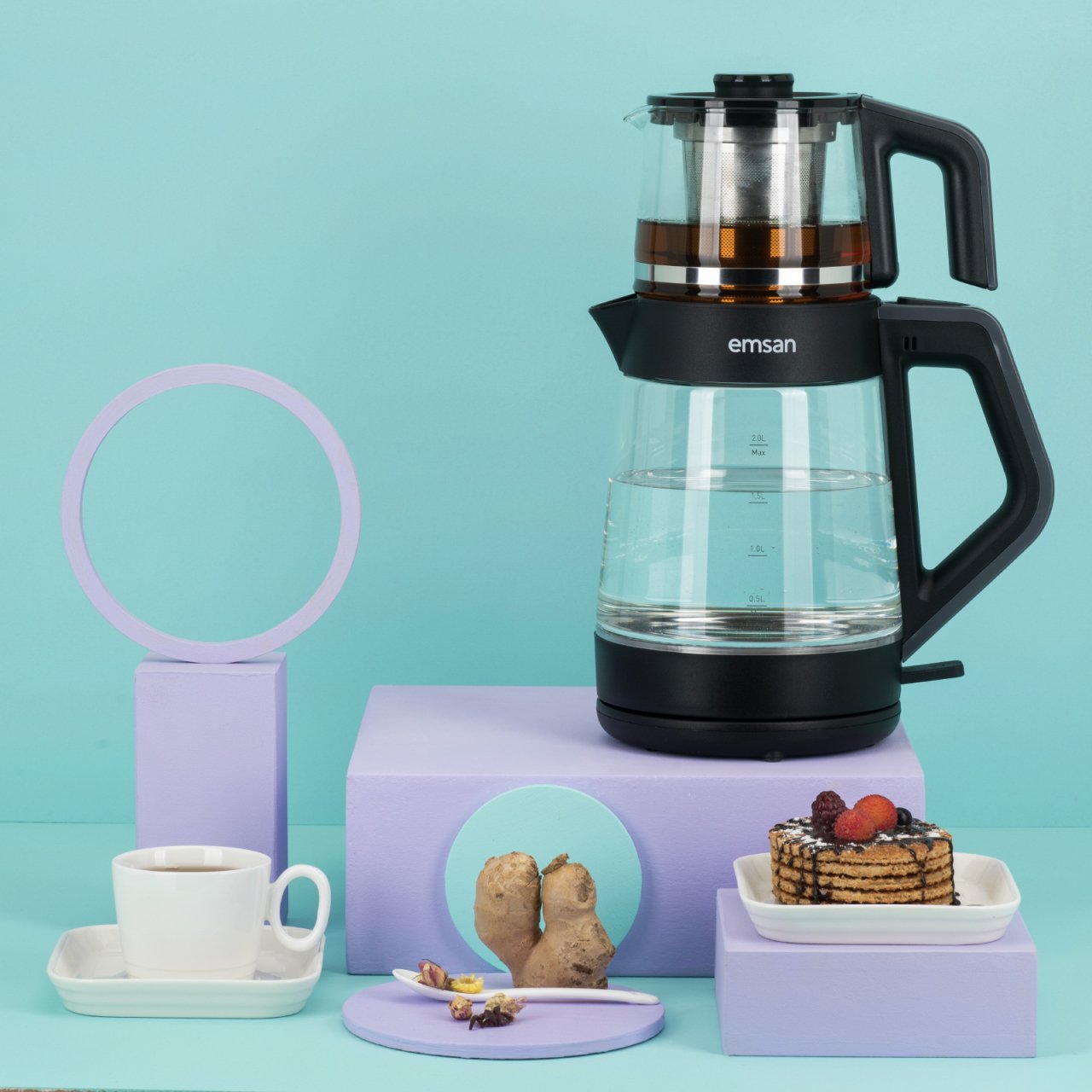 Emsan Magic Master Çay Makinesi Antrasit