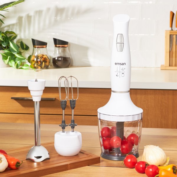 Emsan Magic Power Midi 4\'lü Blender Seti Beyaz
