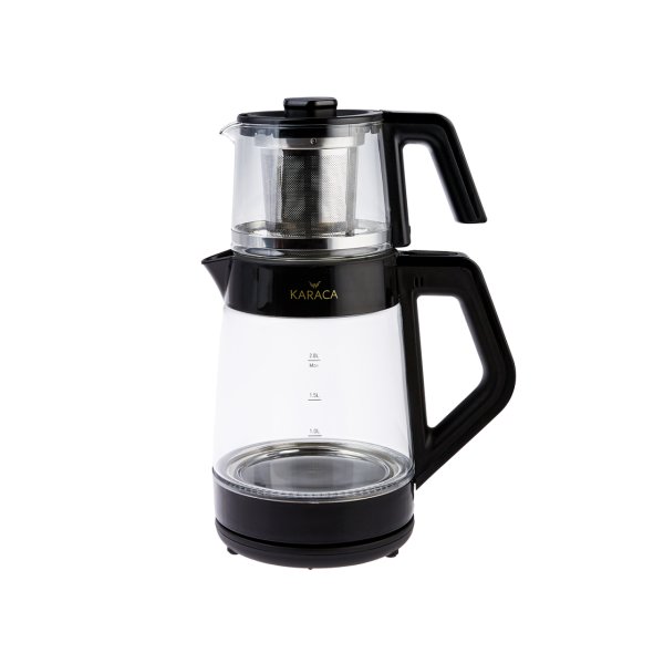 Karaca Black Cam Led Işıklı Çay Makinesi