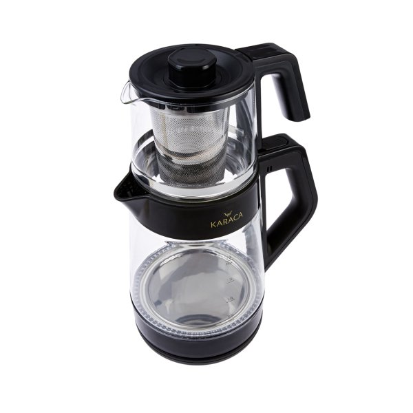 Karaca Black Cam Led Işıklı Çay Makinesi