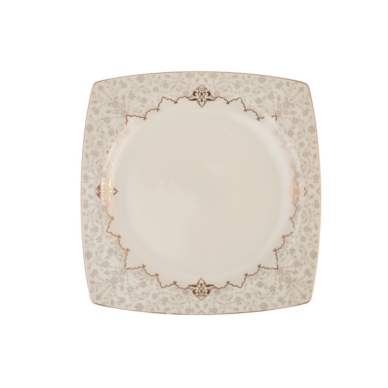 Karaca Mühür Cream Gold Servis Tabağı