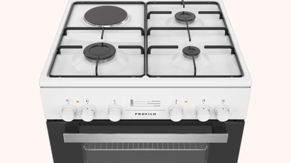 Profilo FRTS113LBD Gazlı/Elektrikli Solo Fırın Beyaz
