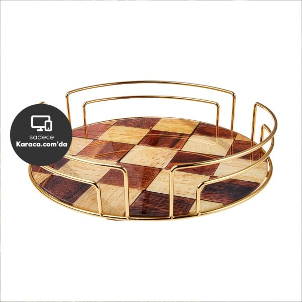 Karaca Check Yuvarlak Tepsi 35 cm