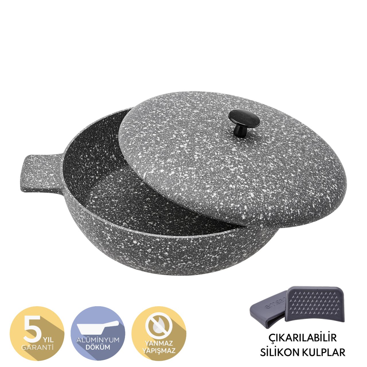 Emsan Perge Döküm Pilav Tencere 28 cm