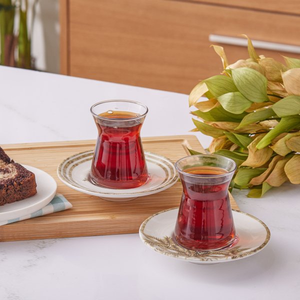 Emsan Plant 4 Kişilik Çay Seti
