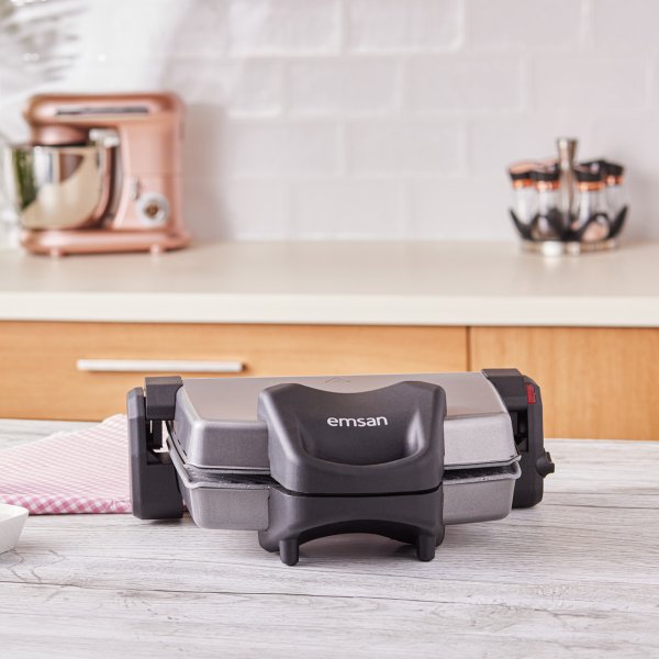 Emsan Power Master Granit 1800w Tost Makinesi Antrasit
