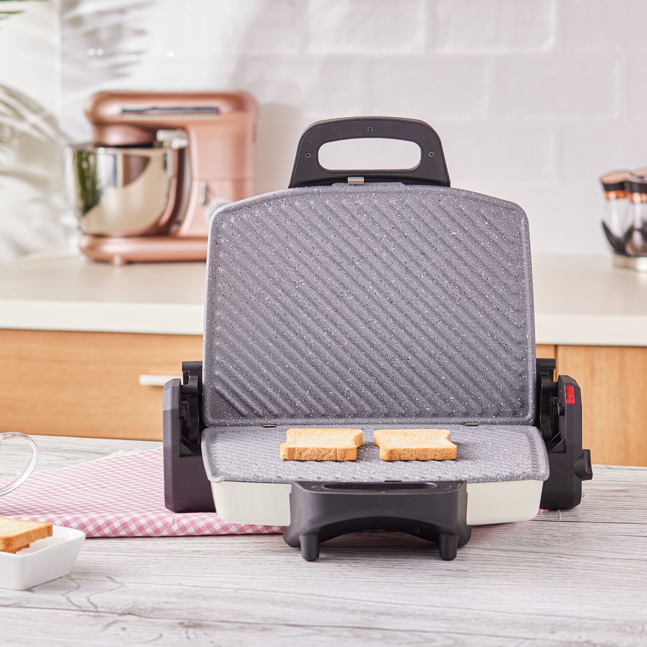 Emsan Power Master Granit 1800w Tost Makinesi Krem