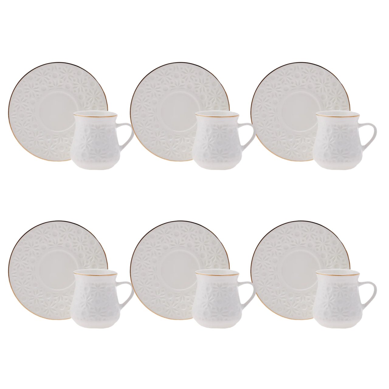 Karaca Nimo 6 Kişilik Kahve Fincan Takımı 90 ml