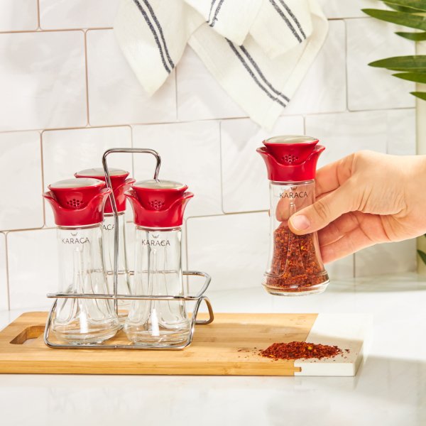 Karaca Nori 5 Parça Baharat Takımı Red