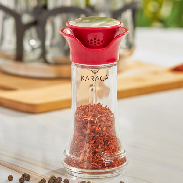 Karaca Nori Round 7 Parça Baharat Takımı Red