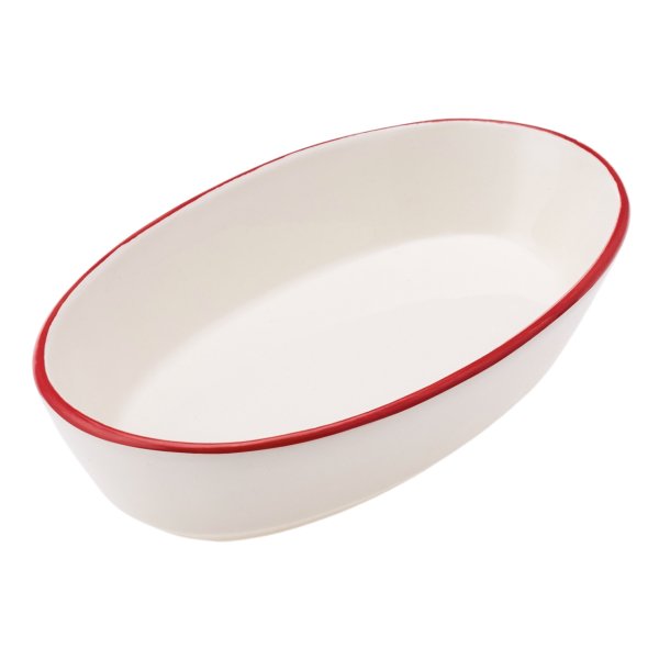 Emsan Salve 3 Parça Oval Çerezlik Kırmızı