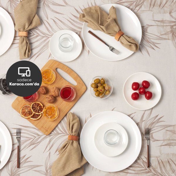 Karaca Darcy White 26 Parça 6 Kişilik Kahvaltı/Servis Takımı