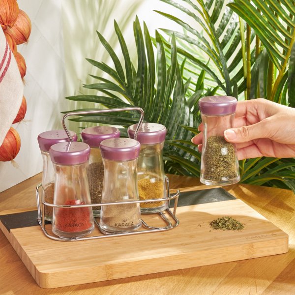 Karaca Ocha Mor 7 Parça Baharat Takımı