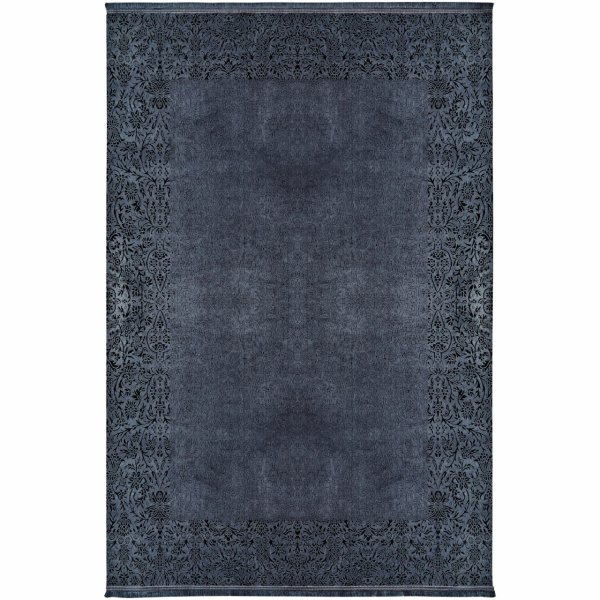 Kaşmir Halı Viskon Premium Damask Antrasit 160x230cm Halı