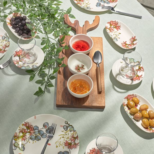 Karaca Peony 18 Parça 4 Kişilik Porselen Kahvaltı/Servis Takımı