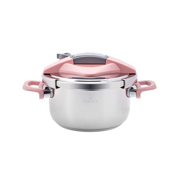 Karaca Perfect Pink Düdüklü Tencere Seti  4+6 Lt