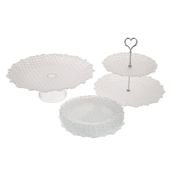 Karaca Elegans 8 Parça Tatlı Kutu / Pasta Takımı