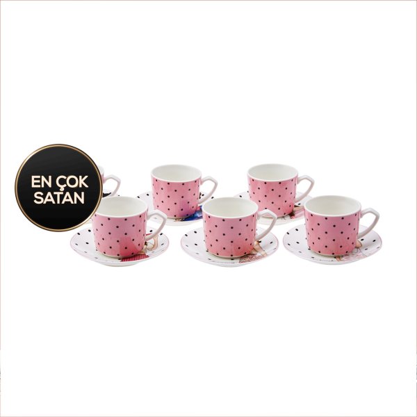 Karaca Pop Art 6 Kişilik Kahve Fincanı Takımı 80 ml