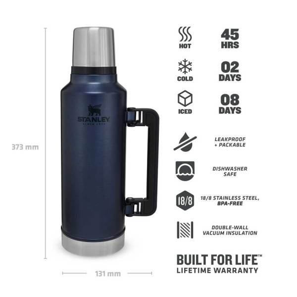 Stanley Klasik Lacivert Termos 1.9 Lt