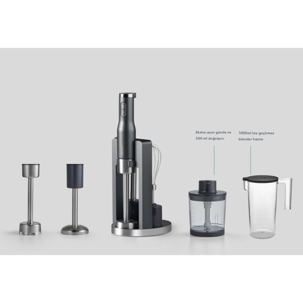 Homend Artfood 1925H 4 In 1 Standlı Çubuk Blender Seti 800W