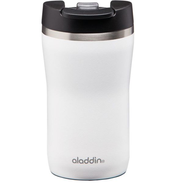 Aladdin Cafe Thermavac Leak-Lock Beyaz Paslanmaz Çelik El Termosu Kupa 0.25 Lt