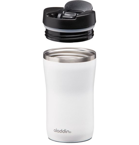 Aladdin Cafe Thermavac Leak-Lock Beyaz Paslanmaz Çelik El Termosu Kupa 0.25 Lt
