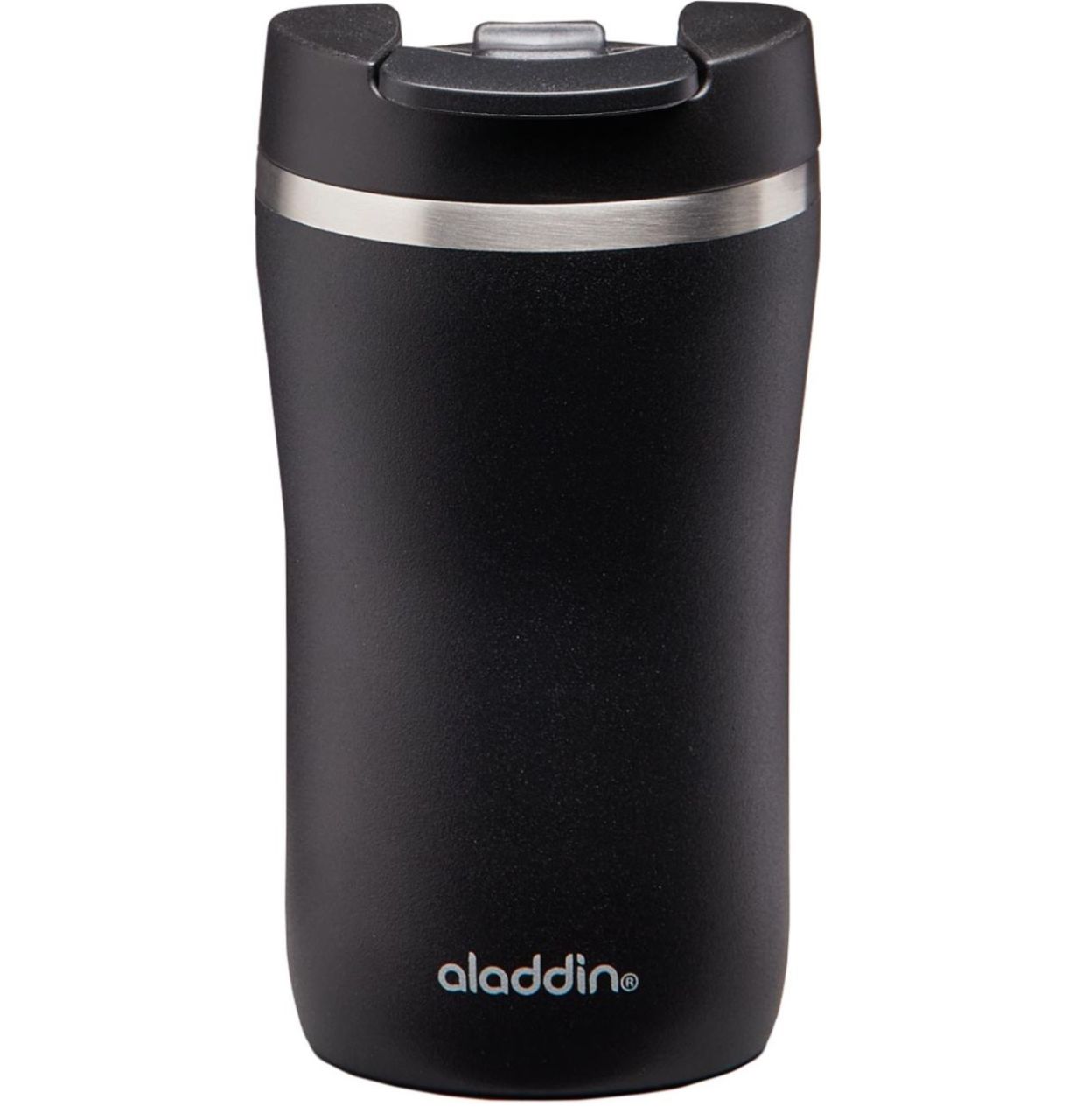 Aladdin Cafe Thermavac Leak-Lock Siyah Paslanmaz Çelik El Termosu Kupa 0.25 Lt