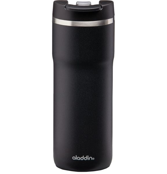 Aladdin Cafe Thermavac Leak-Lock Siyah Paslanmaz Çelik Kupa El Termosu 0.47 Lt