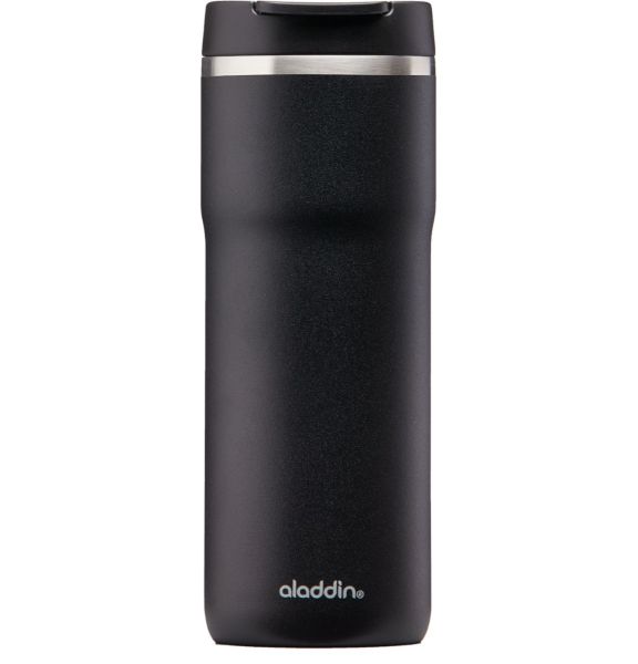 Aladdin Cafe Thermavac Leak-Lock Siyah Paslanmaz Çelik Kupa El Termosu 0.47 Lt