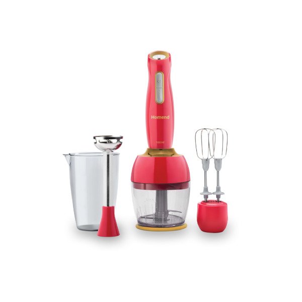 Homend Handmaid 1961h Blender Set Kırmızı Gold