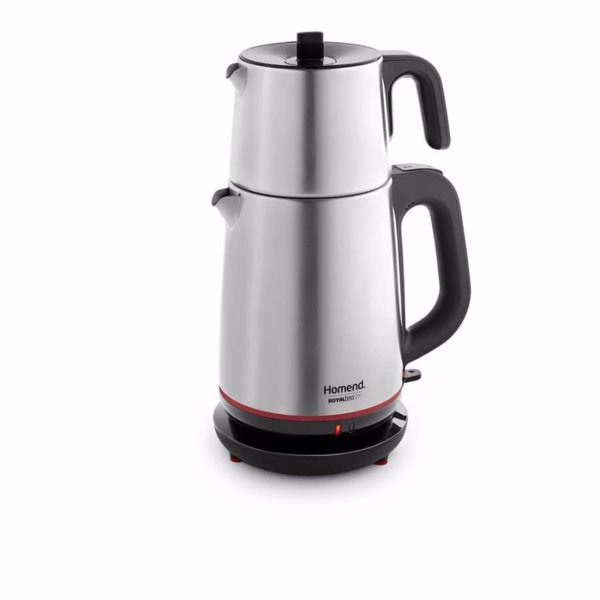 Homend Royaltea 1711h Inox Siyah Çay Makinesi