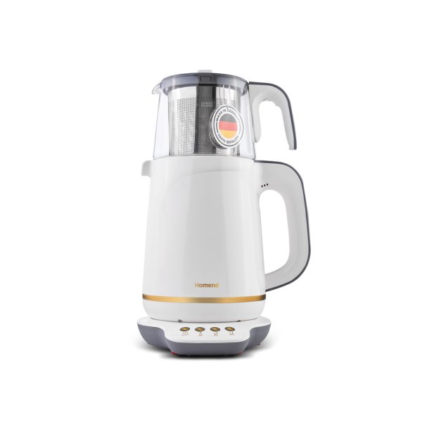 Homend Royaltea 1760h Konuşan Çay Makinesi Krem Gold