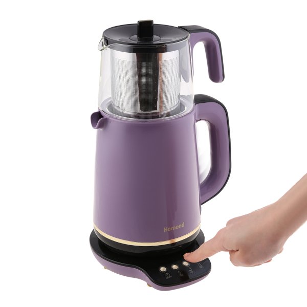 Homend Royaltea 1763h Konuşan Çay Makinesi Mor Gold